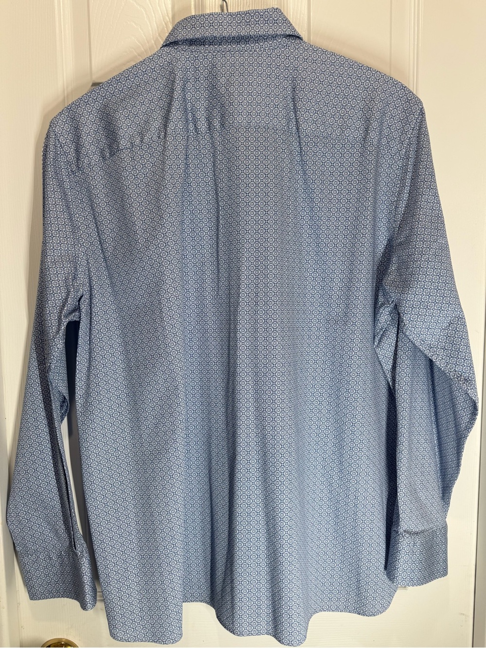 Visconti Black Light Blue Micro-Print Spread Collar Dress Shirt - Picture 4 of 4